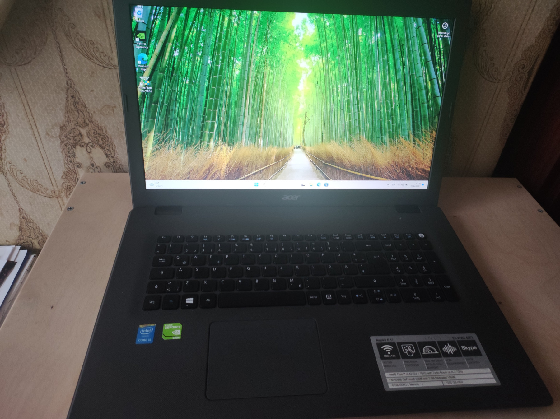 Portatīvais dators Acer.
