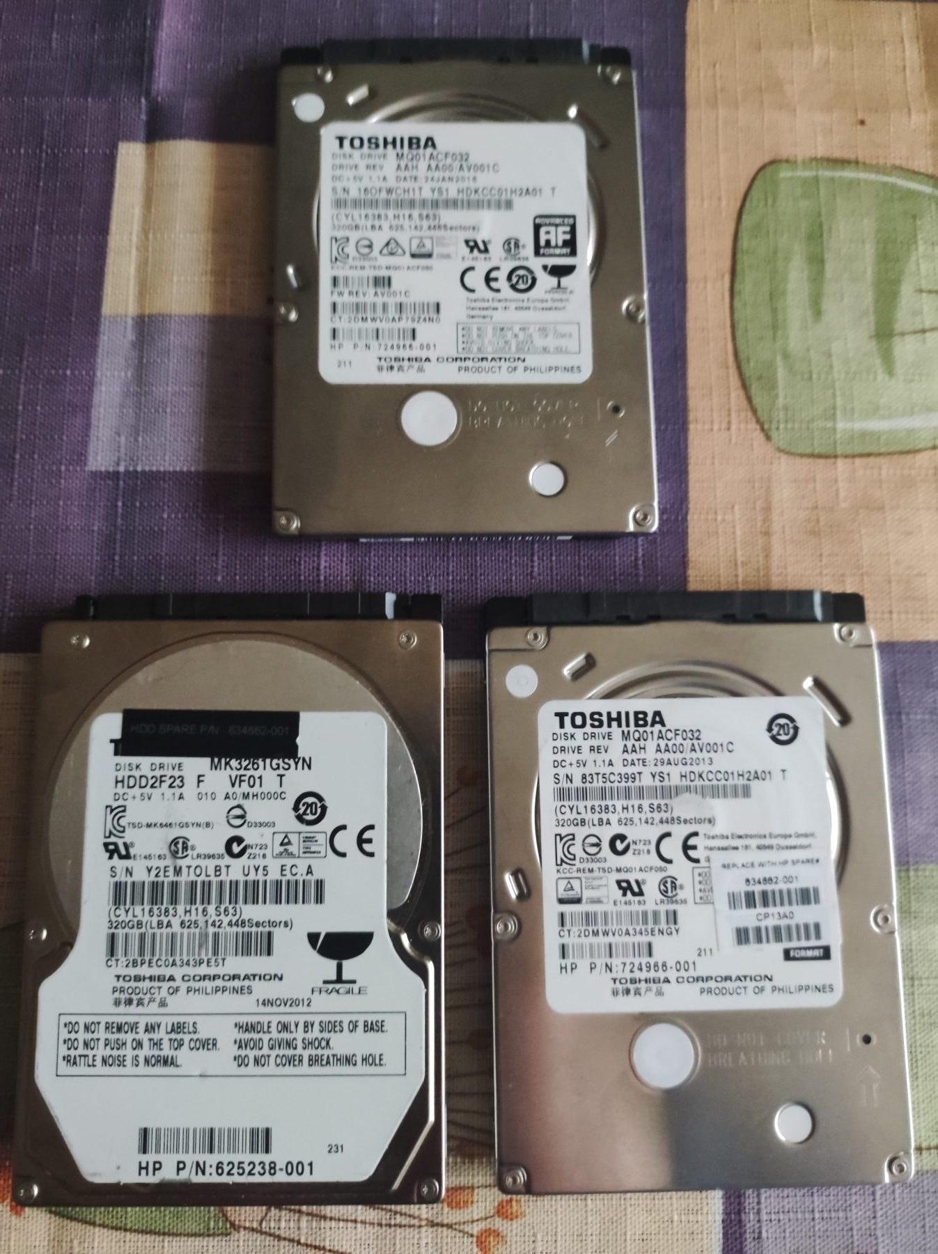 Pārdod cietos diskus HDD 320 Gb.